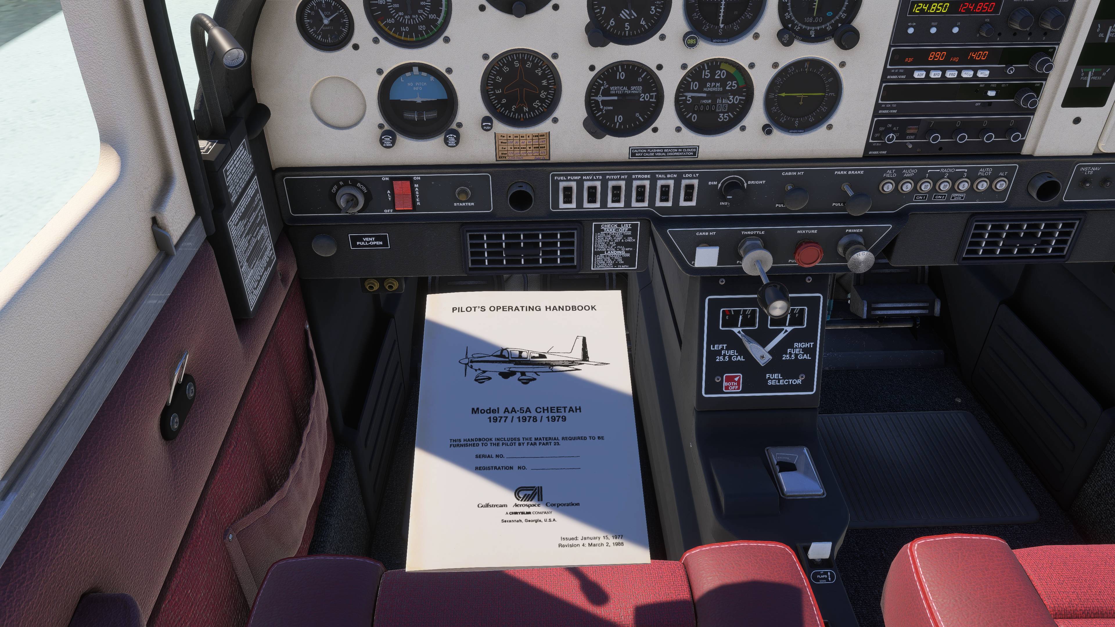Grumman AA-5 - Cockpit