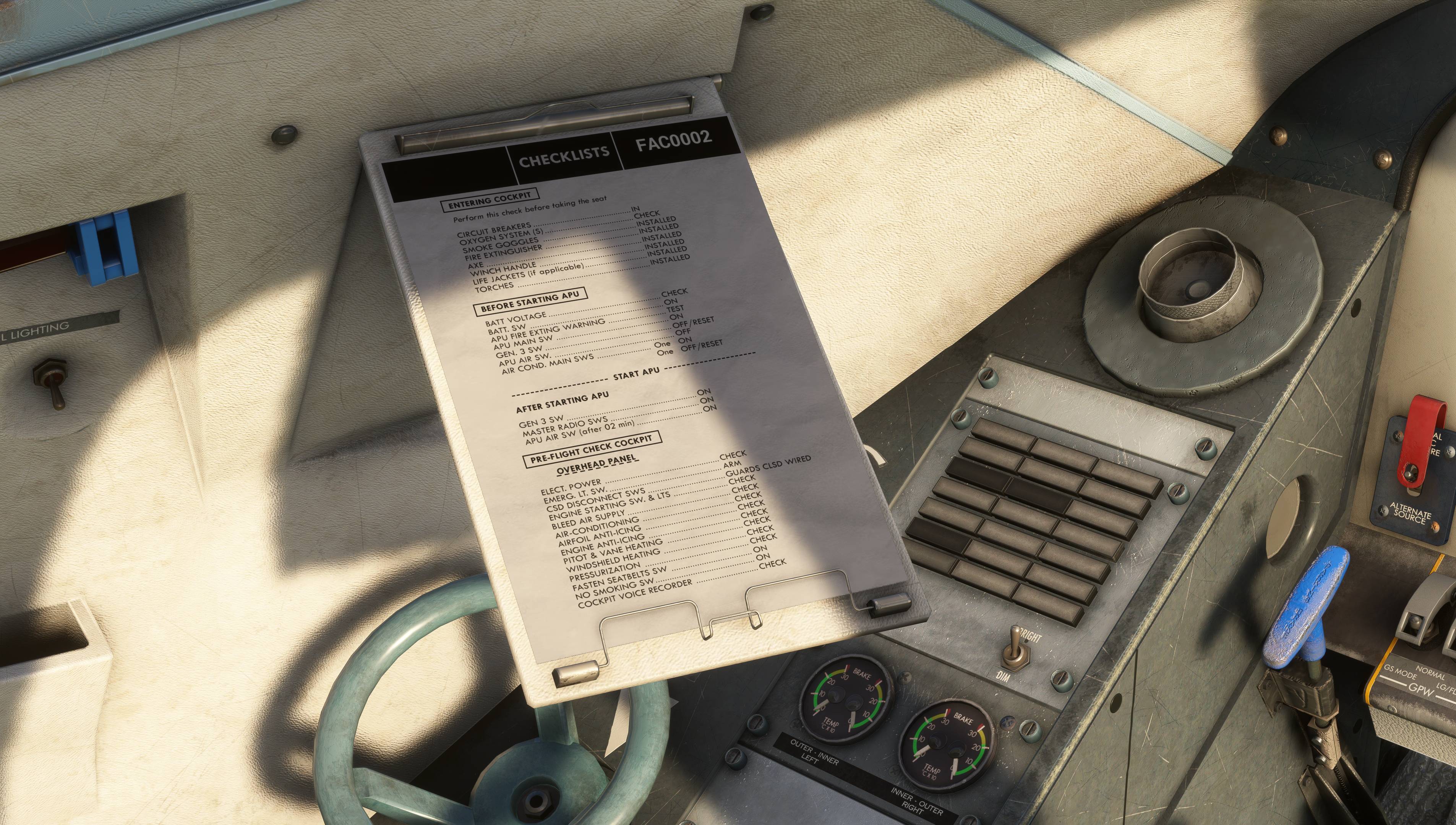 Detalhes da cabine de passageiros