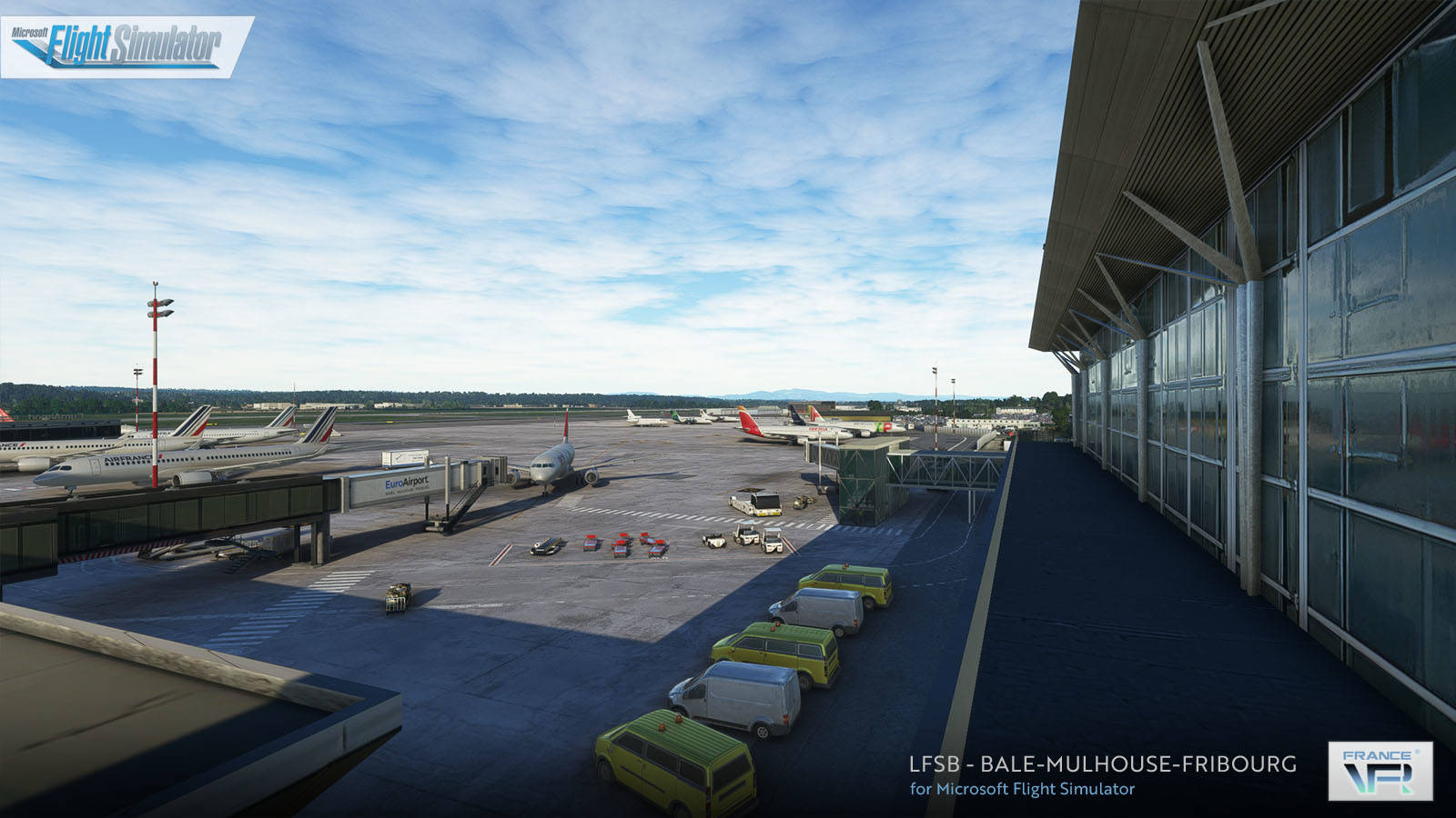 Lfsb Just Flight - France VFR - LFSB - Basel-Mulhouse-Freiburg