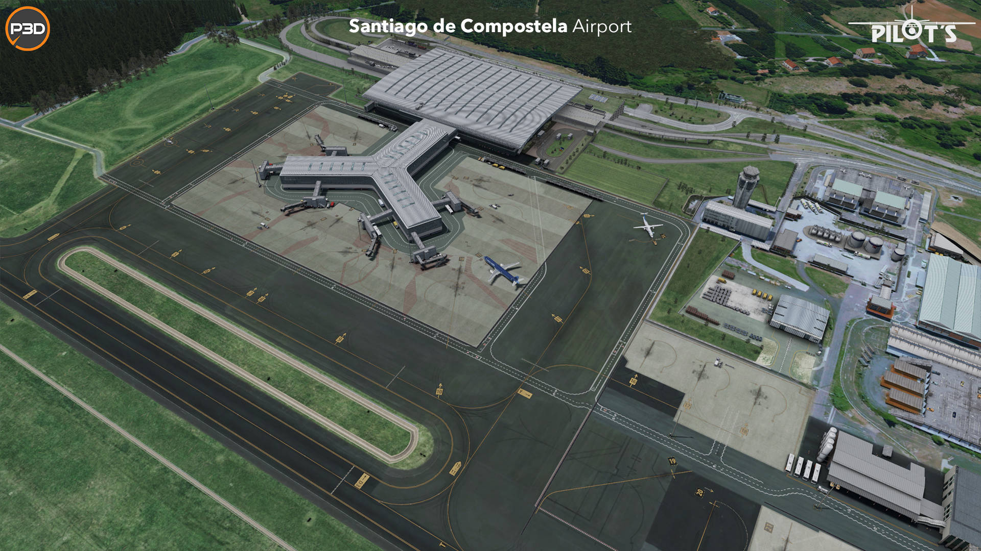 Parken Am Flughafen Santiago De Compostela www.justflight.com