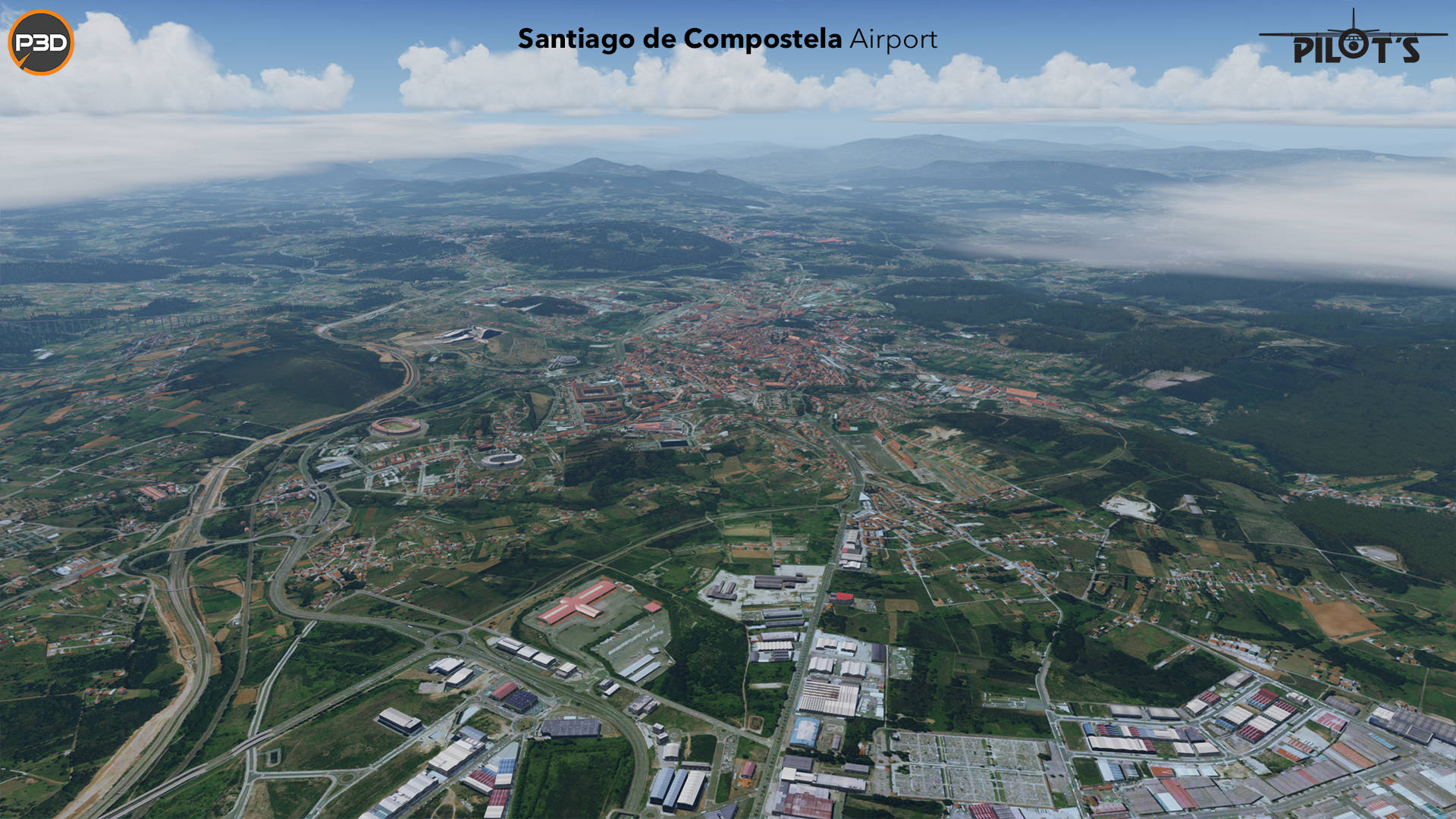 Just Flight LEST Santiago de Compostela Airport