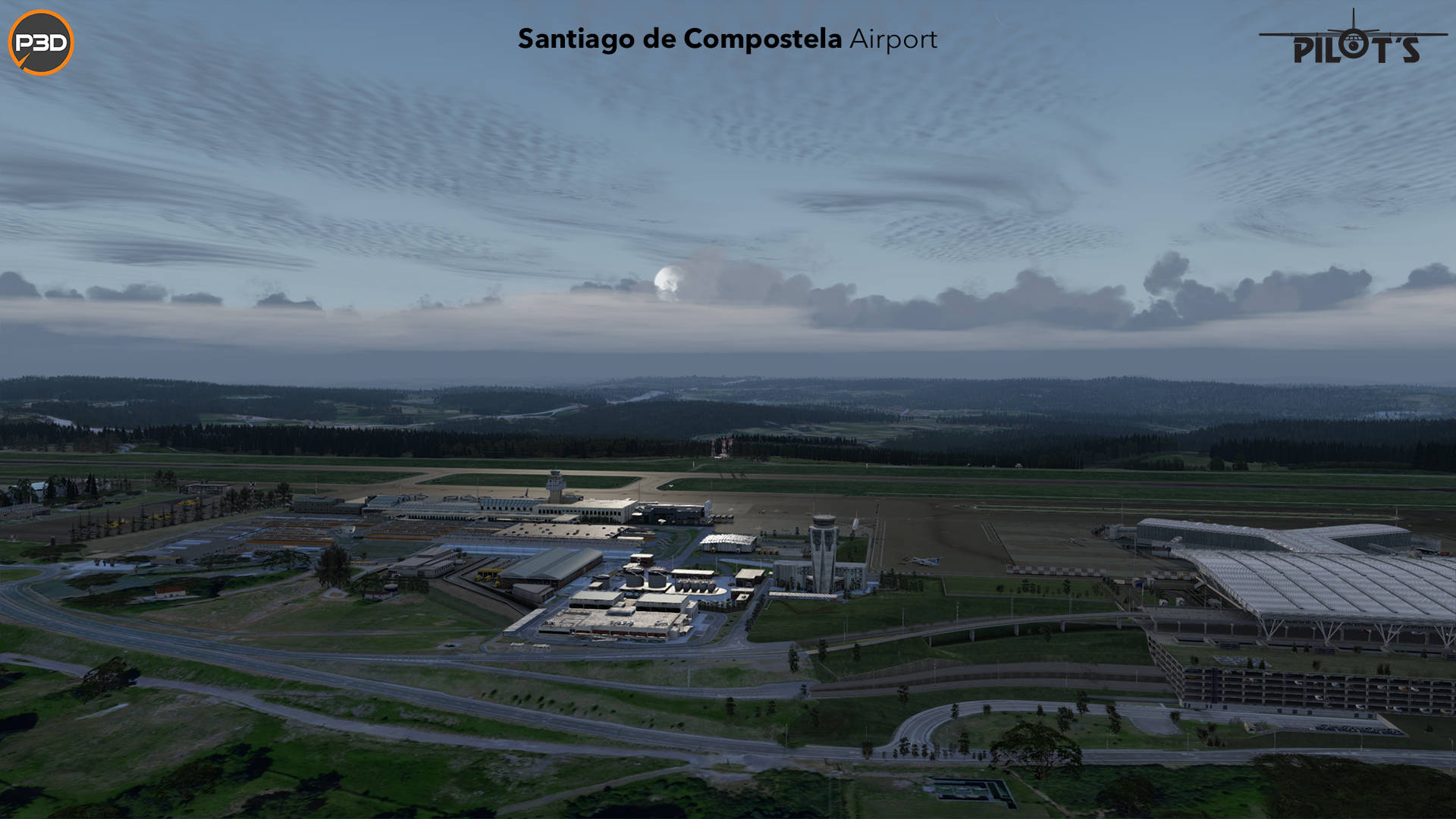 Just Flight LEST Santiago de Compostela Airport