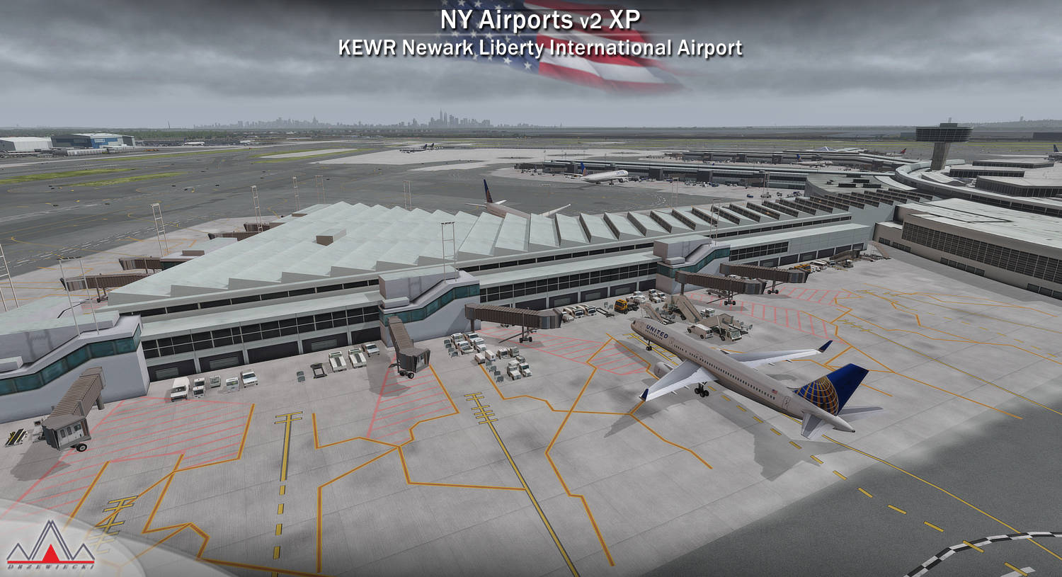 Just Flight New York Airports XP v2 KEWR KLDJ KCDW