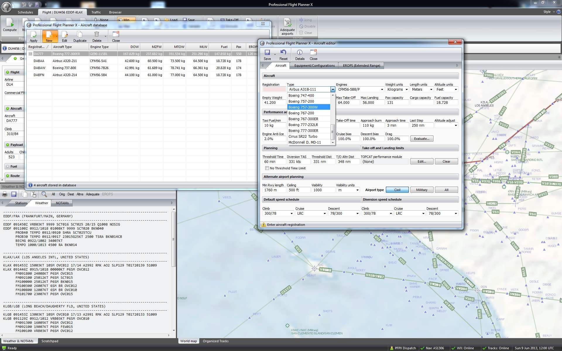 Just Flight PFPX (Professional Flight Planner X)
