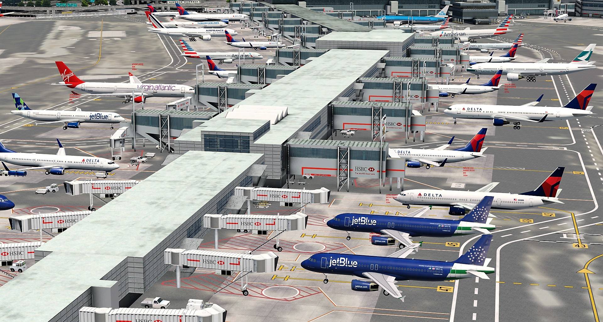 x plane world traffic fix ground routes